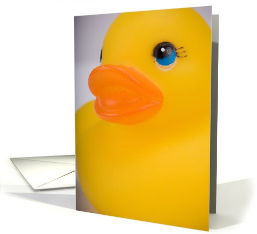 Rubber Ducky Closeup card (417737)