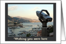 Wishing you were here (View of Monaco) card