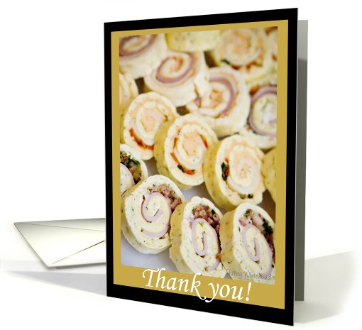 Thank you, caterer (sandwhich rolls) card (417916)