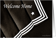 Welcome Home (B&W sailor) card