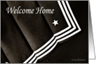 Welcome Home (B&W sailor) card