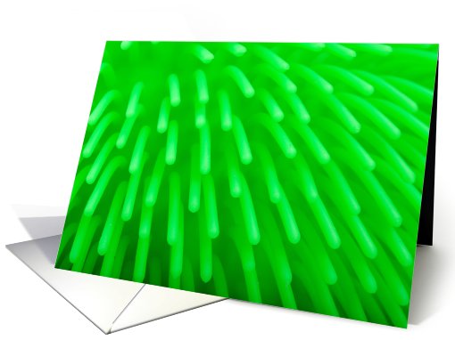 Green springy toy ball card (417936)