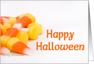 Happy Halloween (candy corn) card