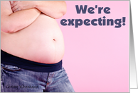 We’re expecting (pink belly) card