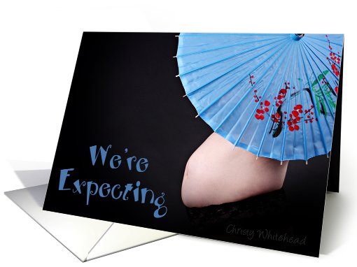 We're expecting (Asian umbrella) card (421835)