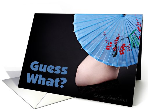 Guess what? Twins (Belly & umbrella) card (421842)