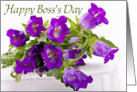 Happy Boss’s Day from employees(purple bouquet) card