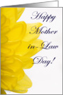 Happy Mother-in-Law Day (yellow petals) card