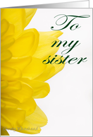 Happy Sister’s Day (yellow petals) card