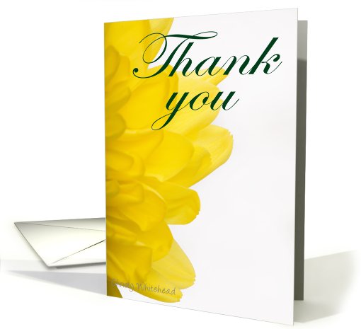 Thank You Florist (yellow petals) card (423265)