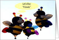 Let’s Bee Friends card