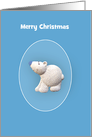 Merry Christmas Polar Bear, Custom Text card