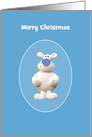 Merry Christmas Polar Bear, Custom Text card