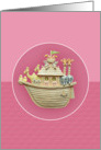 Pink Noah,s Ark card