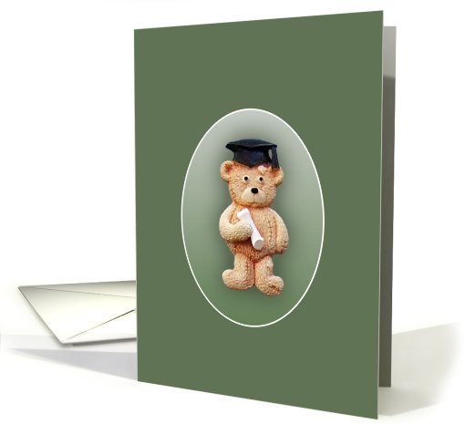 Graduation Teddy Bear card (418023)