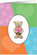 21 Today Teddy Bear card