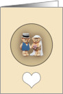 Bride & Groom Teddy Bears card