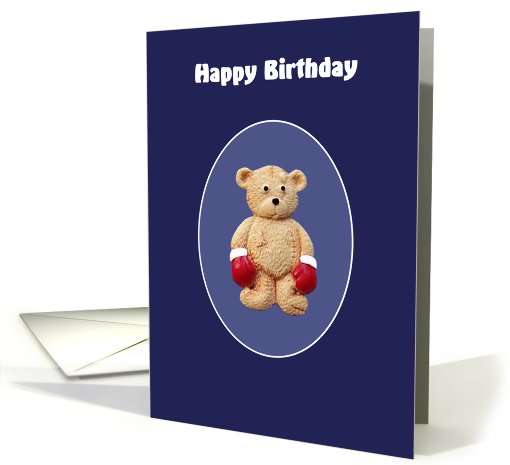 Boxer Teddy Bear card (421636)