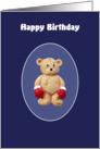 Boxer Teddy Bear card
