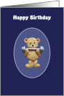 Keep Fit Teddy Bear card