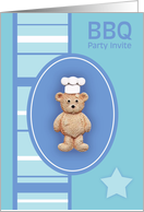 BBQ Teddy Bear card