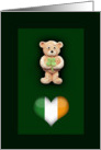 St. Patrick’s Teddy Bear card