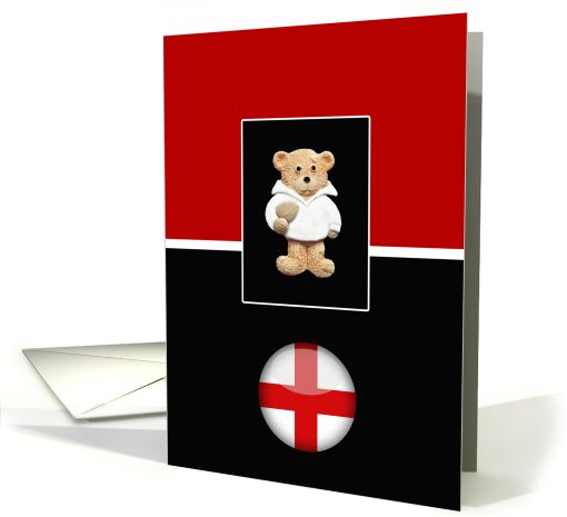 English Rugby Ted card (422140)
