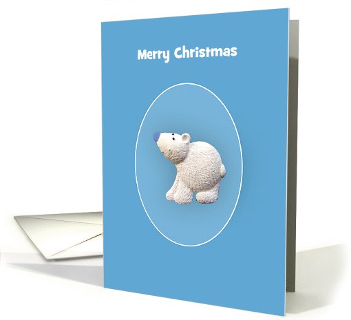 Merry Christmas Polar Bear, Custom Text card (961647)