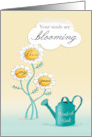 Love Joy Peace Planted Seeds are Blooming card