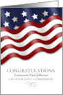 Congratulations Navy Officer USA Military Commission Personalized card