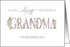 To Grandma Mothers Day Pink Hydrangea Blooms Always card