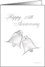 25th Silver Wedding Anniversary Bells Ringing card