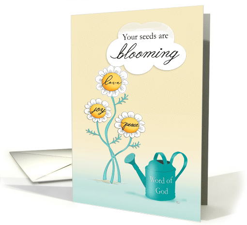 Love Joy Peace Planted Seeds are Blooming card (1673220)