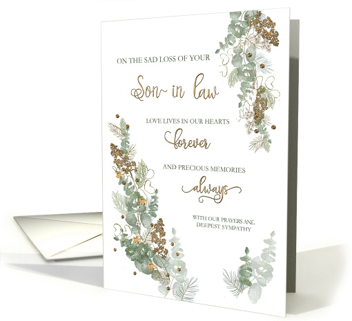 Loss of Son-In-Law Forever Always Deepest Sympathy card (1676222)