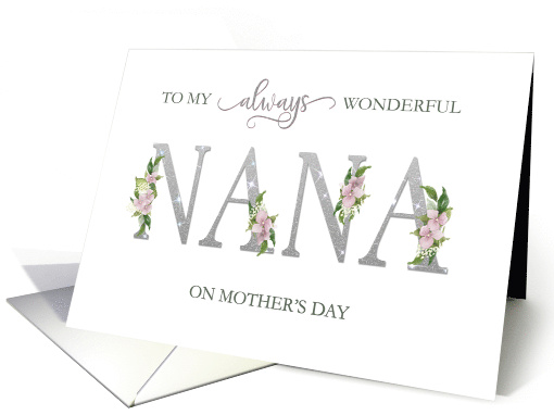 To Nana Mothers Day Pink Hydrangea Blooms Always card (1677014)