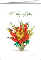 Thinking of You with Flowers card