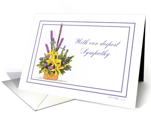 Deepest Sympathy Bouquet card (432316)