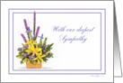 Deepest Sympathy Bouquet card