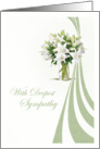Sympathy White Lilies card