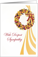 Sympathy Fall Wreath card