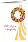 Sympathy Fall Wreath card