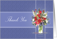 Sympathy Thank You in Red White & Blue card