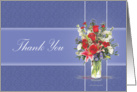 Sympathy Thank You in Red White & Blue card