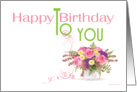 Happy Birthday Bouquet #2 card