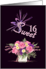 Sweet 16th Birthday card