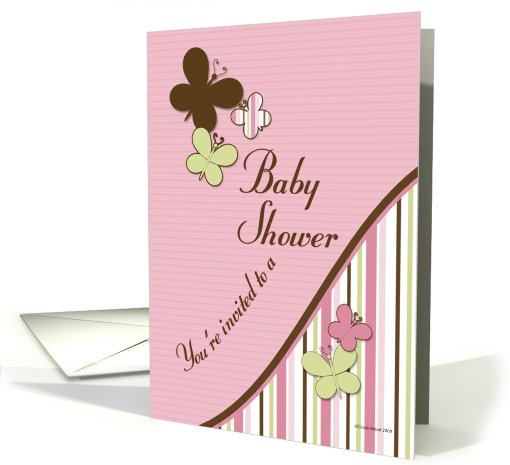 A Butterfly Baby Shower card (509856)