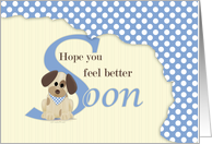 Get Well with Puppy card