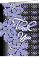 Thank You with Flowers card