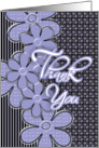 Thank You with Flowers card