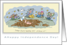 Happy Israel Independence Day!(political cartoon) card